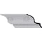 Ekena Millwork 6 1/4"H x 7"P x 9 3/8"F x 94 1/2"L, (6 1/2" Repeat), Egg and Dart Crown Moulding MLD06X07X09EG - alternate 1